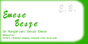 emese besze business card